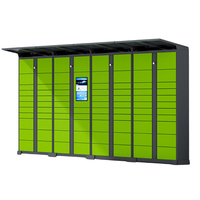 Casier intelligent commercial avec serrure électronique, multi-portes, revêtement poudré, étanche, durable, enregistrement des données, code QR, petite taille