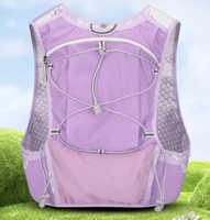 Sac à dos de course en polyester léger avec hydratation intégrée pour sports de plein air, marathon, trail, cyclisme, randonnée, escalade