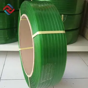 Máquina de embalaje de alta calidad, banda de flejado de polietileno verde, fábrica de correas de PET