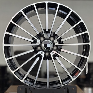 DX178 Noir Machine Face Forgé Roues De Voiture De Tourisme 18-20 Pouces 5x112 Avant Arrière Cross Flow Formé 30mm ET pour Mercedes 19 20 - Product Image 4