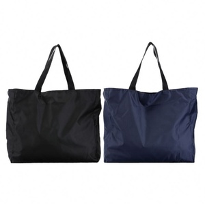 Factory Promotion Reusable Grocery <b>Bags</b> Waterproof Large Storage <b>Bag</b> Folding <b>Nylon</b> <b>Tote</b> Foldable Shopping <b>Bag</b> With Zipper - Product Image 1