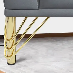 European Retro Light Luxury the Beauty of Art Sofa Legs Golden Metal Furniture