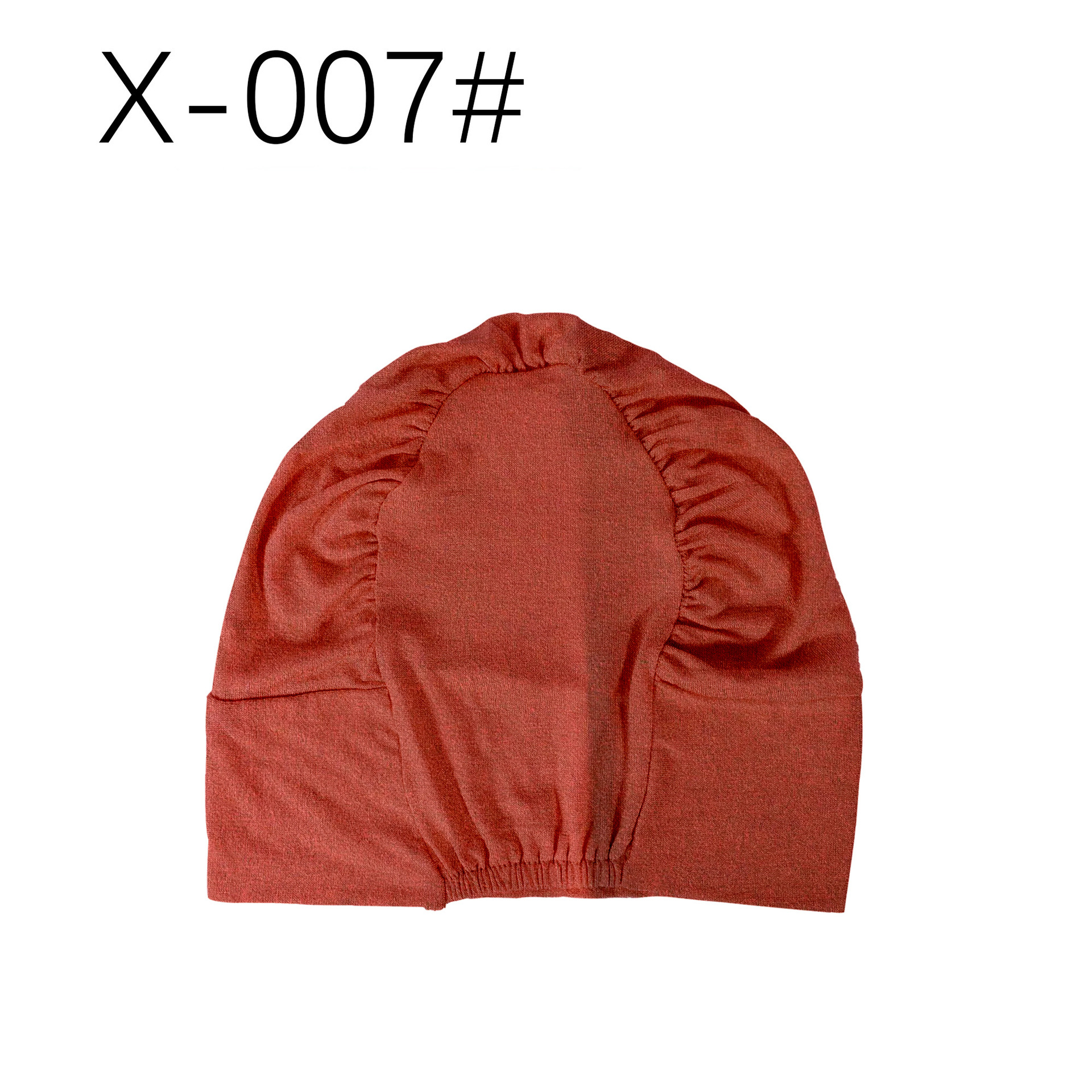 Casquette pliée rouge brique 7