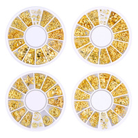 Décorations d'ongles en alliage métallique 3D DIY en gros, Talismans pour ongles, Fournitures pour ongles