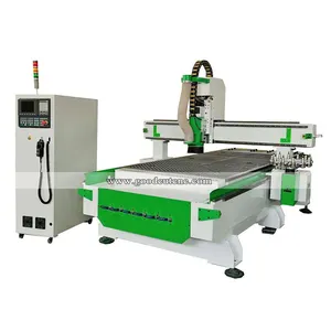 Japanese 4 Eixo 1325 CNC Wood Router with 9kw HQD Air Cooling Spindle