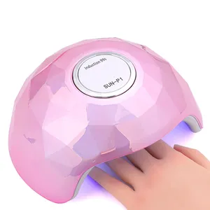 SUN P1 Portable Nail Dryer 54W 18 LED Beads Manicure Apparatus Light Timer Dazzling Automatic Rose Gold UV LED Nail Lamp