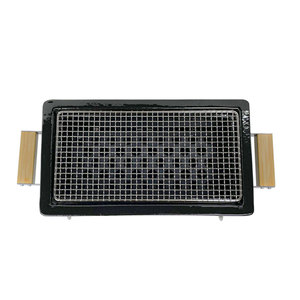 Auplex Square Hibachi Japanese Charcoal Ceramic Kamado Grill for Indoor or Outdoor <strong>BBQ</strong> <strong>Camping</strong> - Product Image 4