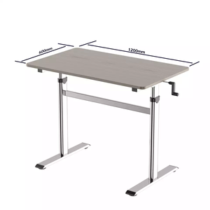 Venta caliente NBHY Metal de alta calidad Altura ajustable Manual Mango Manivela Sit Stand Desk - Product Image 2