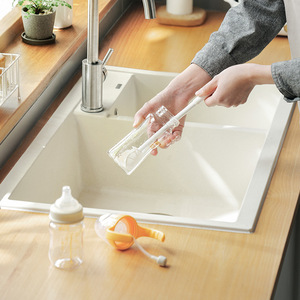Cup Brush Long Handle Nylon Soft Bristles Kitchen Cleaning Tool For <b>Bottle</b> Kettle Water Cup - Product Image 2