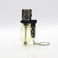 Briquet torche de soudage compact haute performance, coupe-vent, design métal-plastique, créatif, à jet direct, rechargeable au butane