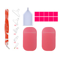 Usine En Gros Multicolore Art Diamants Outils Nail Point Perceuse Stylo Plateau Cire Accessoire pour Diamant Peinture