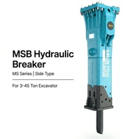 Martillo Hidráulico de Demolición MSB600 para Trabajo Pesado, para Excavadoras de 22-28 Toneladas, Accesorios para Excavadoras EC220 EC235 EC240