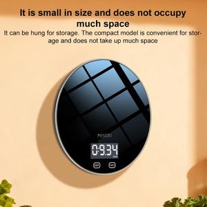 Báscula de Cocina Digital Inteligente Multifunción con Bluetooth, Panel de Vidrio Templado de Alta Resistencia, Báscula Electrónica Inteligente para Cocina Yesido MG43 - Product Image 2