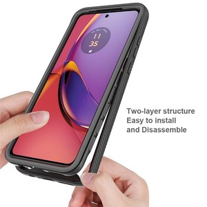    Étui de protection pour téléphone G84 5G, coque arrière transparente en TPU avec protection d'écran en PET - Product Image 4