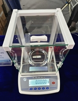 Balance analytique de précision en milligrammes 0,0001g, capacité 220g, plateau 90mm, machine de pesage de laboratoire JD220-4G certifiée CE