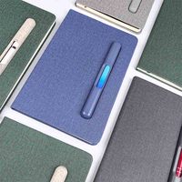 Carnet d'étudiant N5060 A5, carnet de notes créatif pour entreprise, couverture rigide, 100 feuilles, carnet de voyage portable avec sangle et porte-stylo