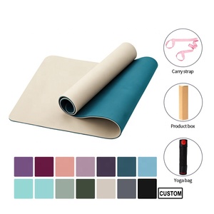 Sansd Antideslizante <span class=keywords><strong>Yoga</strong></span> Blanco Ecológico Mat Natural Profesional Logotipo personalizado Imprimir OEM Smart TPE Travel Gym Sport <span class=keywords><strong>Yoga</strong></span> Mats - Product Image 2