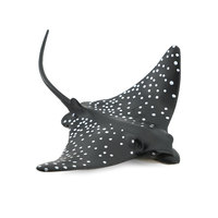Nouveau Modèle d'Animal Marin en PVC Solide, Simulation Réaliste, Raie Manta Tachetée, Ornements Décoratifs pour Aquarium, Assemblage Maternel