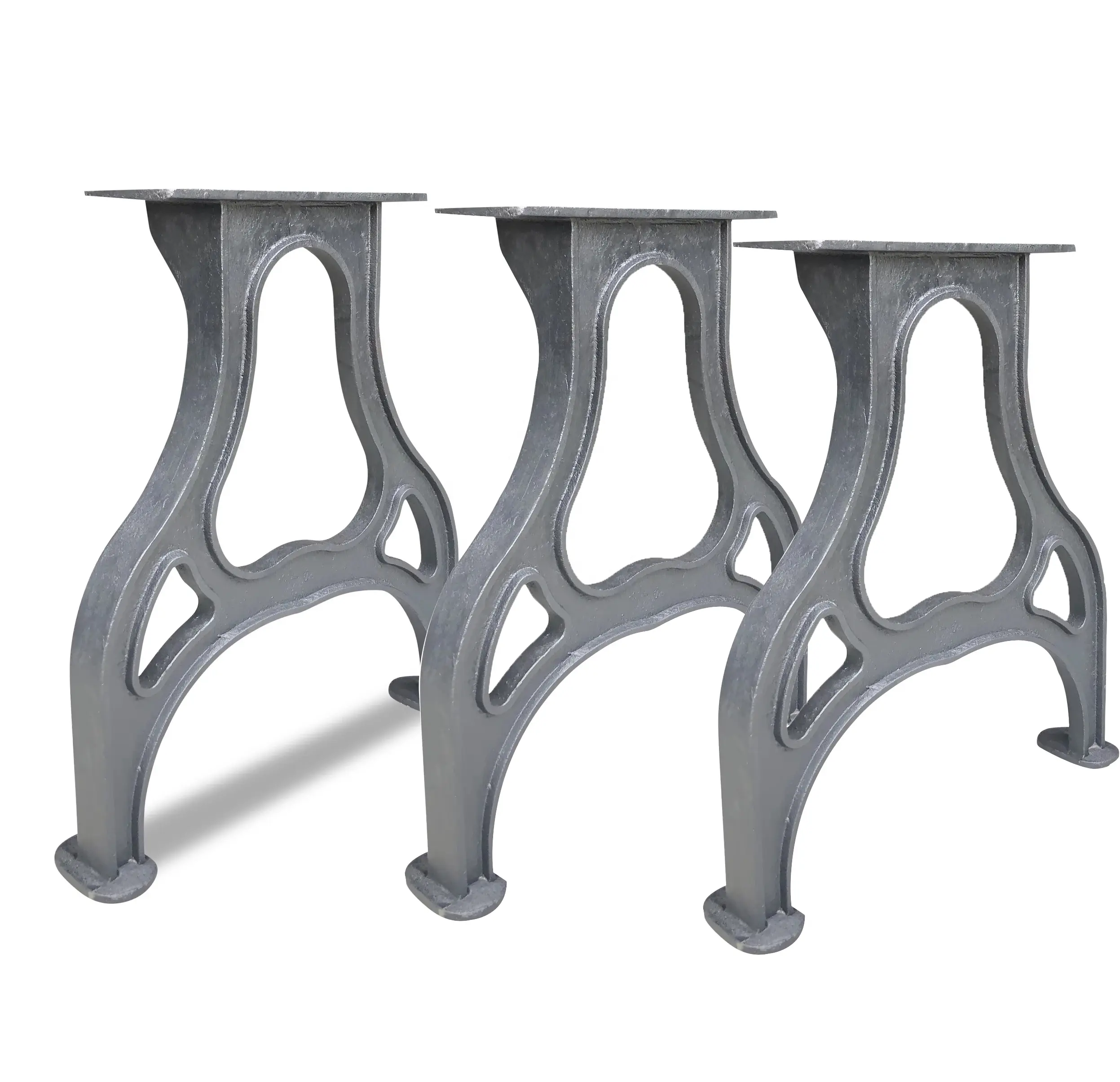 製造26 "テーブル美しいデザインナチュラルフィニッシュ素朴な鉄の脚