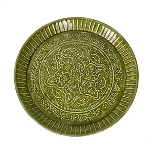 Bandeja de Servir de Metal Esmaltado de Lujo, Plato Ovalado Decorativo con Patrón de Ágata, Elegante Plato Decorativo para Mesa de Centro para el Hogar - Product Image 3
