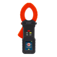 Medidor de Resistencia de Tierra con Abrazadera, 1800 Ohm, 50A, Fuga de 3-4 Cables, 30kOhm, Resistividad del Suelo, USB, TFT, OEM