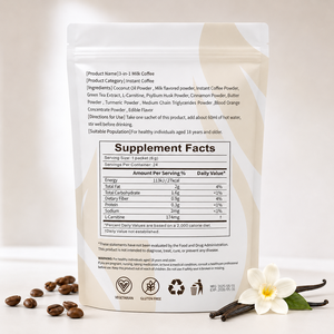 Café instantané fonctionnel aux herbes, marque privée personnalisée, fabrication OEM, avec L-Carnitine et soutien GLP-1 pour la gestion du poids et le métabolisme - Product Image 4