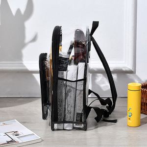 Wholesale Heavy Duty Transparent PVC <b>Backpack</b> Custom Logo Clear <b>Backpack</b> School Bag With Reinforced Strap - Product Image 2