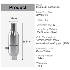 Projecteur LED RGB intégré en acier inoxydable 304, lumière annulaire submersible <span class=keywords><strong>pour</strong></span> <span class=keywords><strong>piscine</strong></span> extérieure et décoration de bassin, fabricant d'origine - Product Image 2