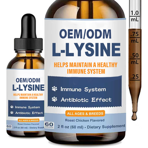 Suplemento de L-Lisina para Gatos, Apoyo Inmunológico, Lisina para la Respiración Felina, Congestión Nasal, Función Ocular, <span class=keywords><strong>Gotas</strong></span> Antibióticas Naturales para Gatos - Product Image 1