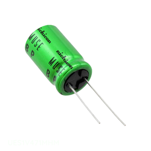 ตัวเก็บประจุแบบ Through Hole รุ่น UES1V471MHM ความจุ 470 ไมโครฟารัด แบบอะลูมิเนียม 20% 35V ขาแบบ Radial - Product Image 1
