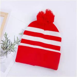 Venta al por mayor de encargo de alta calidad Unisex acrílico liso gorra a rayas 3D bordado de punto de invierno esquí Sombrero con lazo Beanie fabricante - Product Image 6