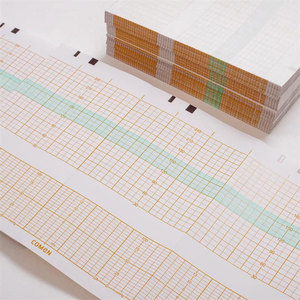 Rollo de Papel Térmico para Gráficos de ECG/EKG/<span class=keywords><strong>CTG</strong></span> de Grado Médico, para Electrocardiógrafo, con Recubrimiento Químico BPL, Base Roja y Azul - Product Image 6