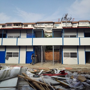 บ้านคอนเทนเนอร์แบบถอดประกอบได้ รูปทรงสี่เหลี่ยมผืนผ้า ความหนามาตรฐาน ดีไซน์อุตสาหกรรม บ้านคอนเทนเนอร์สำหรับอยู่อาศัย โซลูชั่นโครงการครบวงจร พร้อมติดตั้ง - Product Image 1