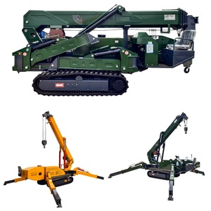 Ce EPA Trung Quốc nhà máy Spider <span class=keywords><strong>Crane</strong></span> 5ton 8ton 10 tấn 12ton 14ton Spider <span class=keywords><strong>Crane</strong></span> Crawler Lift 10M 21M 25M 29m để bán - Product Image 1