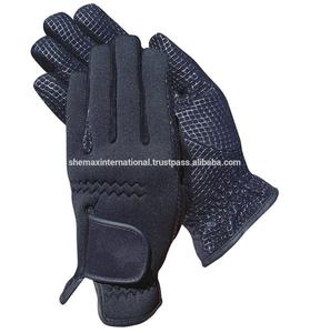 Shemax ถุงมือขี่ม้าสีดำ,ถุงมือขี่ม้าทำจากยางเทียมสีดำสามารถเลือกสีได้ตามต้องการ - Product Image 4