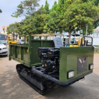 Vente directe usine : Transporteur à chenilles certifié EPA EURO 5, capacité 1T, 2T, 3T, 4T, 5T, benne hydraulique sur chenilles en caoutchouc