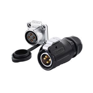 Für LP20 PBT 4-Pin IP68 Wasserdichter 20A 500V Kupferlegierung <span class=keywords><strong>Stecker</strong></span>-Buchse Elektronischer Luftfahrt-Stromanschluss für Industrielle Anwendungen - Product Image 1