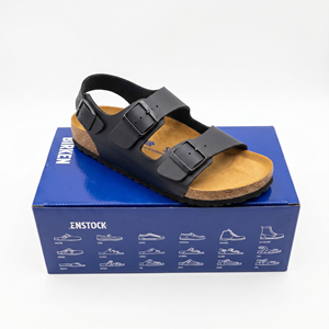 Sandales <span class=keywords><strong>Birkenstock</strong></span> Milano Cork 2026 pour hommes et femmes, en cuir moka, unisexes, confortables, avec semelle souple, sandales de plage OEM ODM - Product Image 1