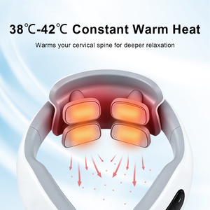 Bulk Order Heated Rechargeable EMS Massager 180mAh Battery Automatic Shoulder Massager 20 Speed Levels Wireless Neck Massager - Product Image 2