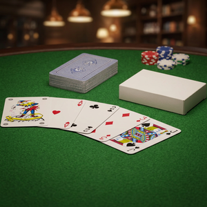 Cartes de jeu personnalisées écologiques sans marque, durables, portables, en papier, pour usage familial, avec logo personnalisé, modèle 104562-1 - Product Image 2