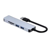 5-en-1 USB3.0 Multifuncional OTG HUB SD TF Lector de tarjetas USB C a USB Adaptador para computadora Laptop Tablet PC