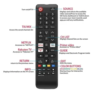 Télécommande universelle pour téléviseurs <span class=keywords><strong>Samsung</strong></span> LED LCD UHD <span class=keywords><strong>4K</strong></span> 8K QLED SMART <span class=keywords><strong>TV</strong></span> HDR BN59 01315B BN59-01315B - Product Image 3