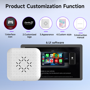 Adaptador USB de 4 colores U2W Mini3 Adaptador inalámbrico <span class=keywords><strong>Carplay</strong></span> Caja inteligente con cable a juego inalámbrico para automóvil Plug and Play para Apple - Product Image 2