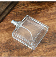 Flacon de parfum carré en verre mat de 100 ml avec pulvérisateur à pompe, couleur personnalisée, motif de pulvérisation, parfum inclus, diffuseur à bâtonnets