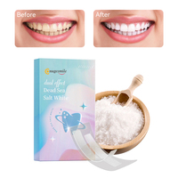 Tiras Blanqueadoras Dentales Onugesmile con Sal del Mar Muerto Sin Alcohol, Tiras Orales Suaves Sin Peróxido para Dientes Sensibles