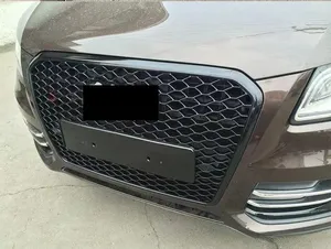 Para Q5 SQ5 2013-2017, mejora estilo RSQ5, rejilla frontal de parachoques, malla de panal, protector, cubierta, accesorios de embellecimiento - Product Image 2