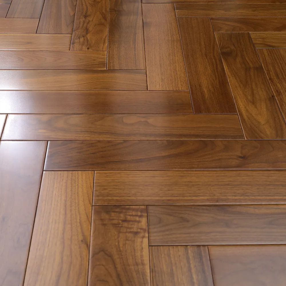 TECLIC Urface Technology UV Lacquered & Smooth American Black Walnut Solid Wood Flooring