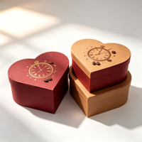 Boîte cadeau rigide en forme de cœur personnalisée, boîte en papier laminé en forme de cœur pour la Saint-Valentin, mariage, anniversaire, emballage cadeau romantique