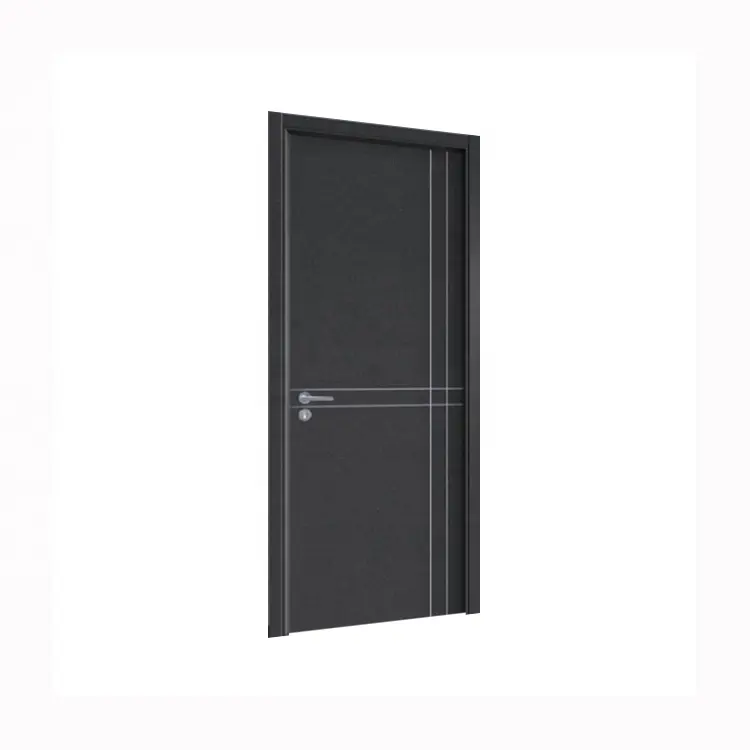 Porte avant silencieuse à isolation acoustique, livraison gratuite, nouveau Design, porte principale revêtue en MDF, pour hôtel