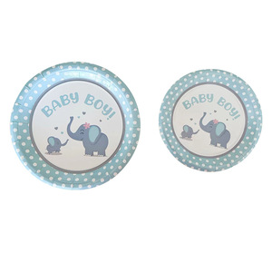 Vajilla Desechable para Celebraciones de Cumpleaños de Bebé, Juego de Platos de Papel y Tazas de Café, Botella para Beber - Product Image 6